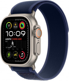   Apple Watch Ultra 2 GPS + Cellular 49mm Natural Titan. Case w. Blue Trail Loop - M/L (MX4L3)