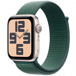   Apple Watch SE 2 GPS 40mm Starlight Aluminium Case w. Lake Green Sport Loop (MXEH3)