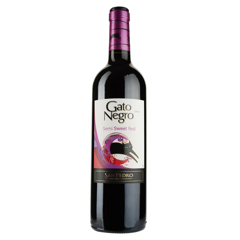 Gato Negro Вино красное полусладкое 0.75 л 10-13% (7804300136895) - зображення 1