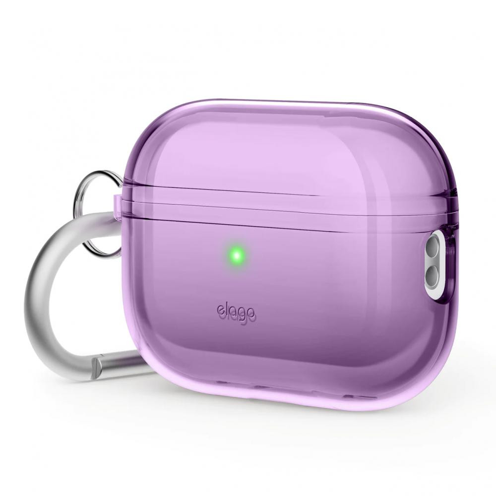 Elago Clear Hang Case Deep Purple for Airpods Pro 2nd Gen (EAPP2CL-HANG-DPU) - зображення 1