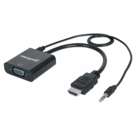   Manhattan HDMI - VGA Black (151559)