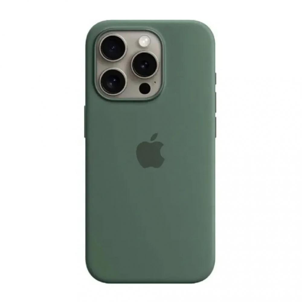 Borofone Silicone Full Case AAA MagSafe IC for iPhone 15 Green (Orig15Green) - зображення 1