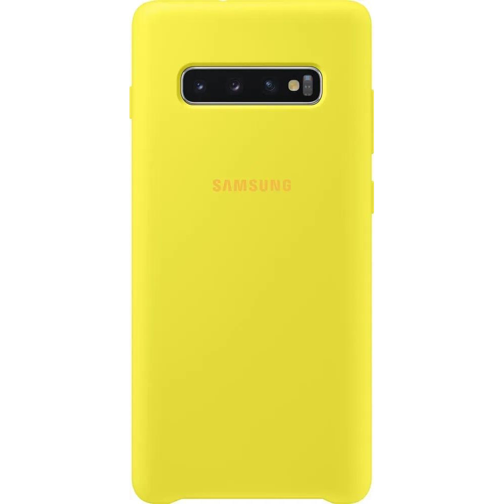 Samsung G975 Galaxy S10+ Silicone Cover Yellow (EF-PG975TYEG) - зображення 1