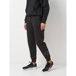   PUMA Спортивні штани на флісі жіночі  Ess+ Logo Lab Pants Fl 68298901 XS Чорні (4067979962865)