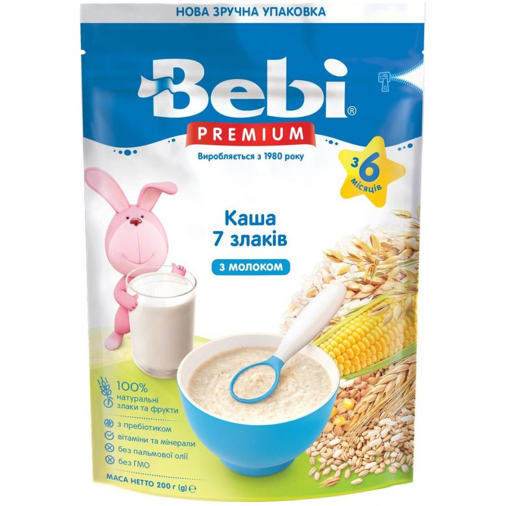 Bebi Каша молочна 7 злаків, 200 г - зображення 1