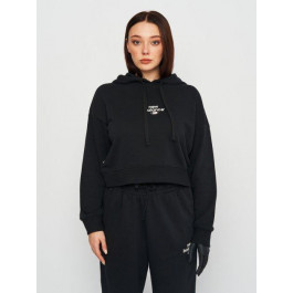   New Balance Чорна жіноча кофта  Essentials Reimagined Arch. Crop Hoodie nblWT31509BK