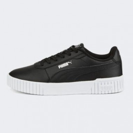 PUMA Женские кеды низкие  Carina 2.0 38584905 39 (6UK) 25 см  Black- Black- Silver (4065449652674)