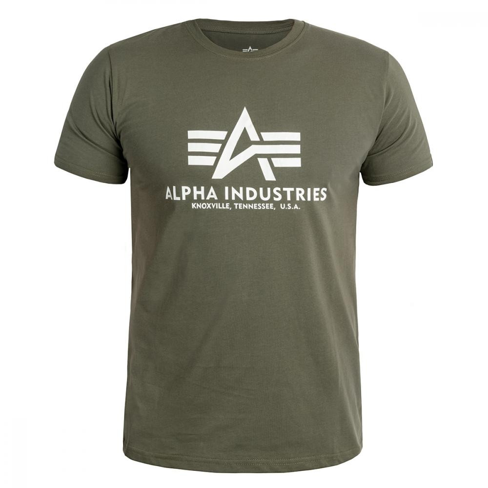 Alpha Industries Футболка T-shirt  Basic - Dark Olive S - зображення 1