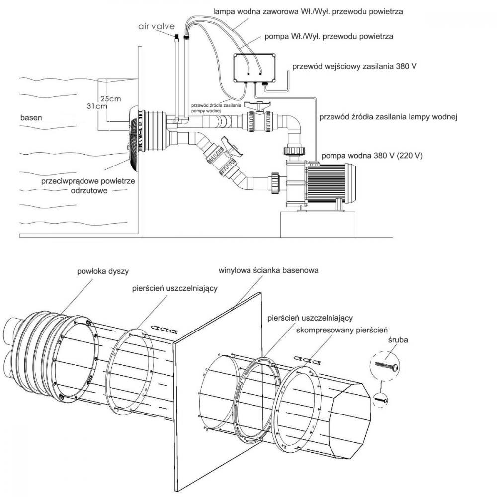 AQUAVIVA Насос  LX WTB300T/ZWE300T 60 м3/ч (4HP, 380В) для бассейна 15073 - зображення 1