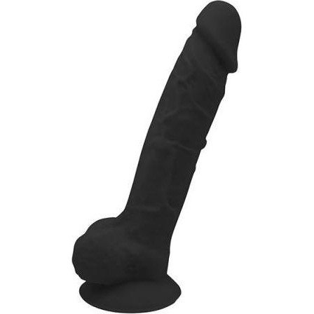 Dream toys Real Love Premium Silicone Dildo 7, черный (8719632676263) - зображення 1