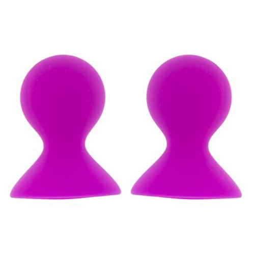 Dream toys Вакуумные стимуляторы для сосков Lit-Up Silicone Nipple Suckers Pleasure Pumps, розовые (87191893082 - зображення 1