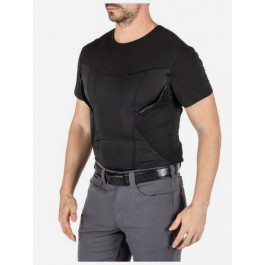   5.11 Tactical Футболка-кобура  Cams Short Sleeve Baselayer 41222-019 S Black (2000980494675)