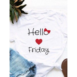   Love&Live Футболка  Hello Friday LLP00230 XS Белая (LL2000000186672)