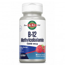   KAL B12 Methylcobalamin 1000mcg - 60 tabs Berry