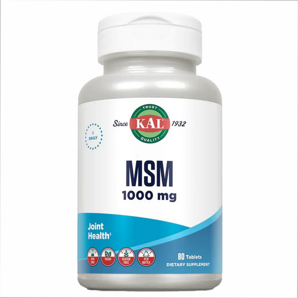 KAL MSM 1000mg - 80 tabs - зображення 1