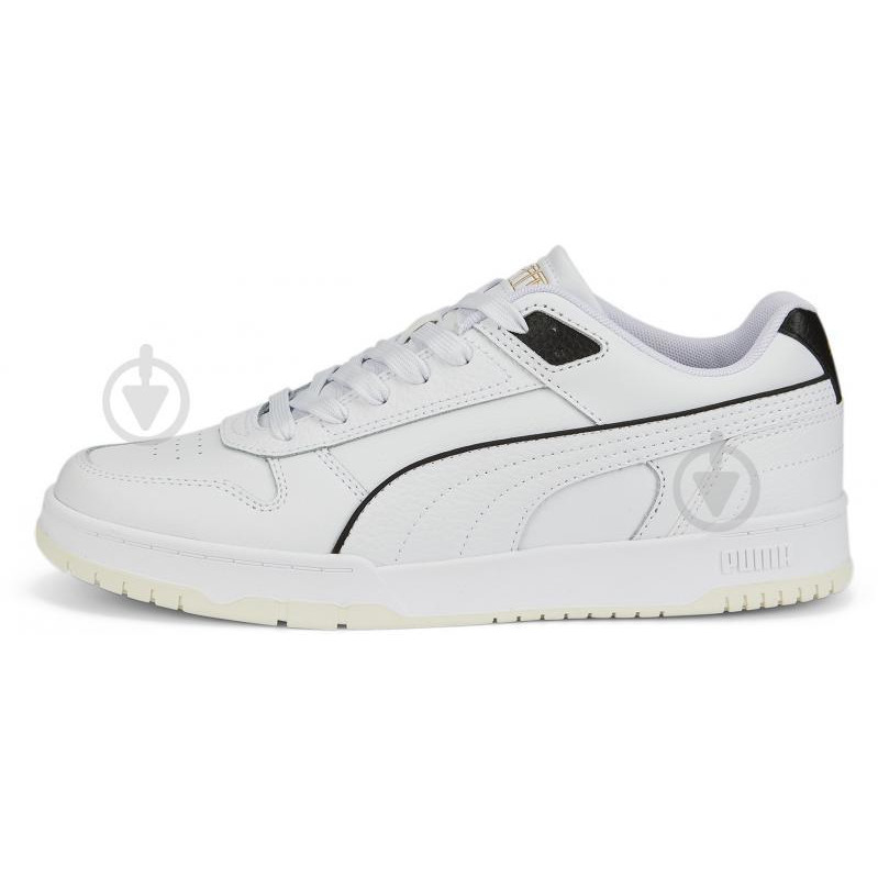 PUMA Чоловічі кеди низькі  RBD Game Low 38637301 44.5 (10UK) 29 см  White- Black- Team Gold (406544933693 - зображення 1