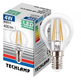   Techlamp LED Classic P45 4 Вт E14 4000 К 220 В прозрачная (8595557072980)