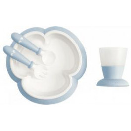   BabyBjorn Набор посуды Baby Feeding Set Powder Blue (7317680781673)