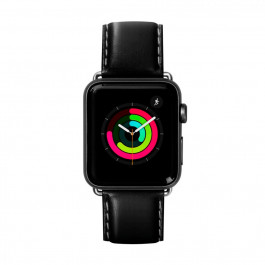   LAUT Ремешок  OXFORD для Apple Watch 1-4 размер 42/44 мм, ультра черный (LAUT_AWL_OX_BK)