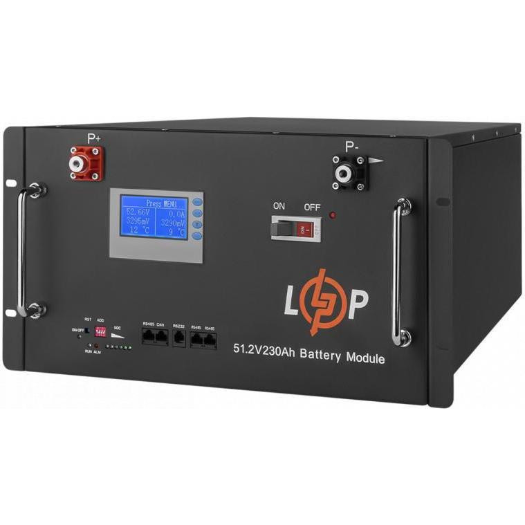 LogicPower LiFePO4 48V 51,2V - 230 Ah 11776Wh Smart BMS 200A с LCD RM (20331) - зображення 1