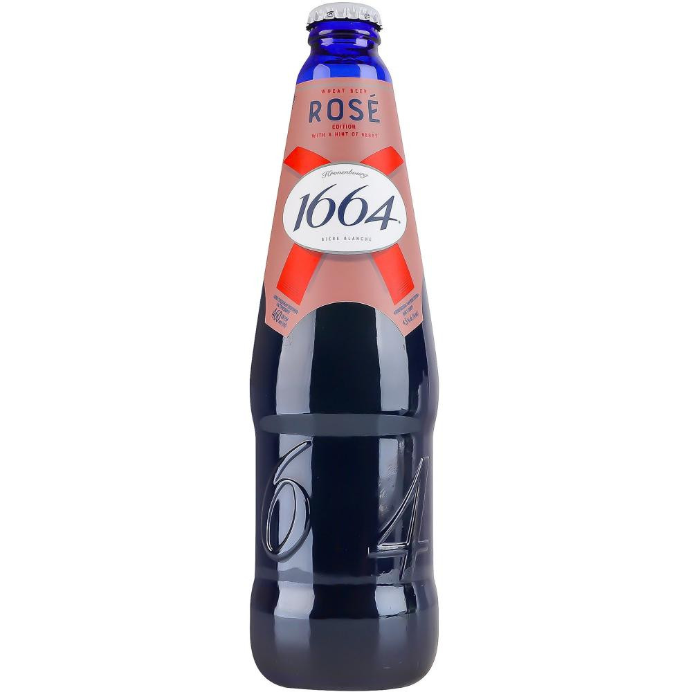 Kronenbourg Пиво  1664 Rose Edition пшеничне, 460 мл (4820250941221) - зображення 1