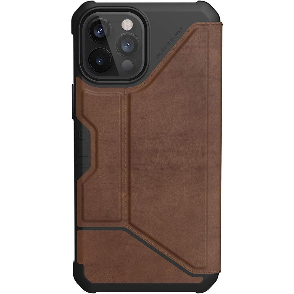 URBAN ARMOR GEAR iPhone 12 Pro Max Metropolis Leather Brown (112366118380) - зображення 1