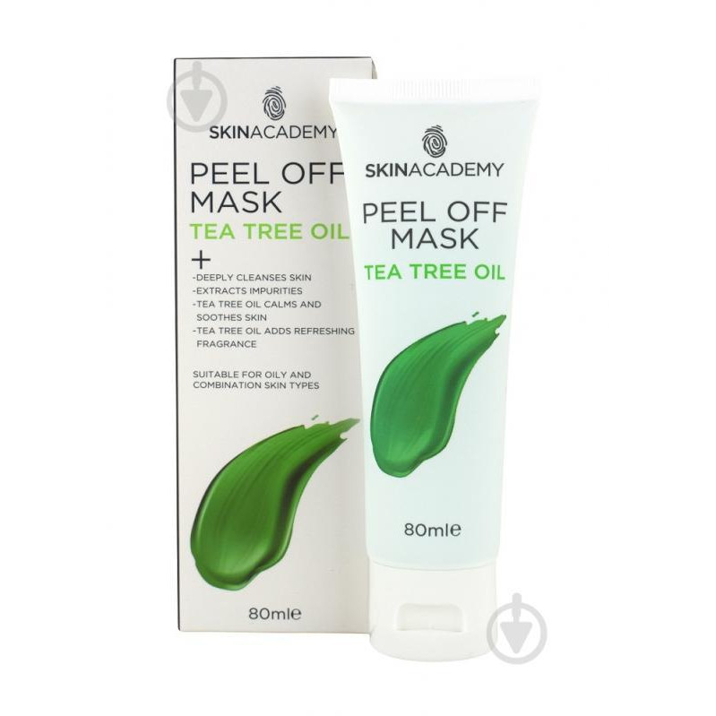 Skin Academy Маска для лица  Peel off Mask - Tea Tree 80 мл (5031413989977) - зображення 1