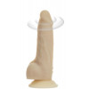 Addiction Naked - 7" Rotating & Vibrating Dildo With Remote - Vanilla (SO5589) - зображення 2