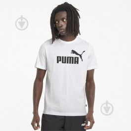   PUMA Футболка  Ess Logo Tee 58666602 L  White (4063697398740)