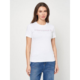   Converse Футболка жіноча  Women'S Knit Tee 10024545-102 S Біла (194434083507)