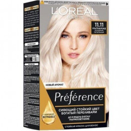   L'Oreal Paris Стійка гель-фарба для волосся  Paris Recital Preference 11.11 Холодний попелястий