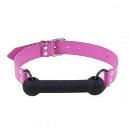   DS Fetish Кляп Silicone Luxury Fetish, Pink & Black (F61254)