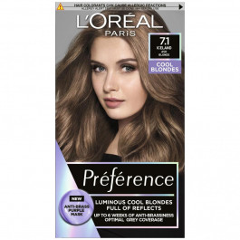   L'Oreal Paris Фарба для волосся  Preference 7.1 Ісландія 174 мл (3600521917541)