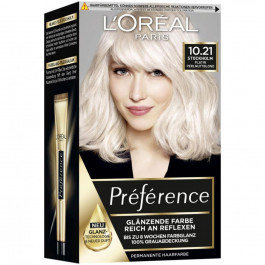   L'Oreal Paris Стійка гель-фарба для волосся  Recital Preference 10.21 - Світло-світло русявий перламутровий освітл