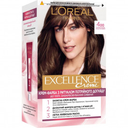   L'Oreal Paris Стійка крем-фарба для волосся  Excellence Creme 4.00 - Каштановий (3600524094041)