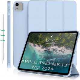   BeCover Чохол-книжка Tri Fold Soft TPU Silicone  для Apple iPad Air 13" M2 2024 Light Blue (711741)