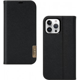   LAUT PRESTIGE FOLIO case for iPhone 15 Pro Max (L_IP23D_PF_BK)