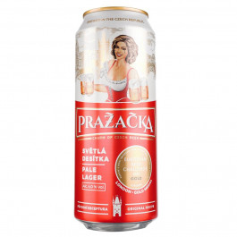   Prazacka Пиво "" Svetle, in can, 0.5 л (8594053490472)