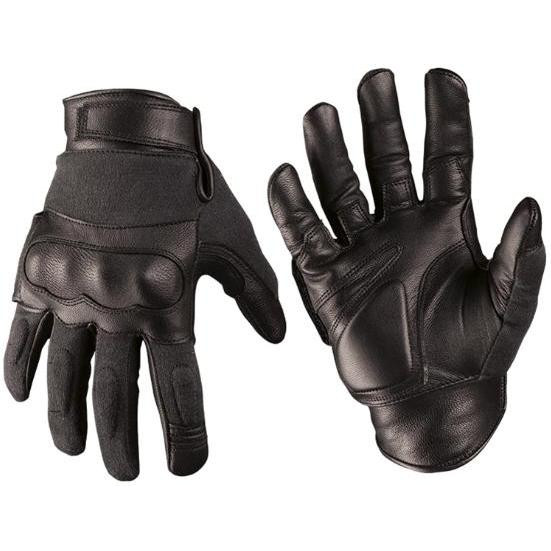 Mil-Tec Tactical Gloves leather\ Kevlar Black XL 12504202 - зображення 1