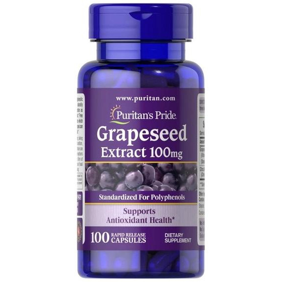 Puritan's Pride Grapeseed Extract 100 mg 100 капс - зображення 1