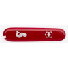 Victorinox Накладка на ніж 91мм red передня з лого & fish (Va+) (VxC3672.3) - зображення 1