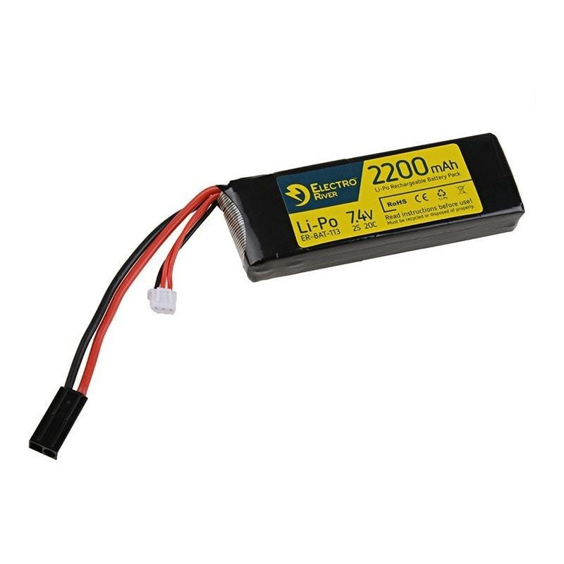 ASG Акумулятор   LiPo 7,4V 2200mAh 20/40C (1152206125(ELR-06-008310)) - зображення 1