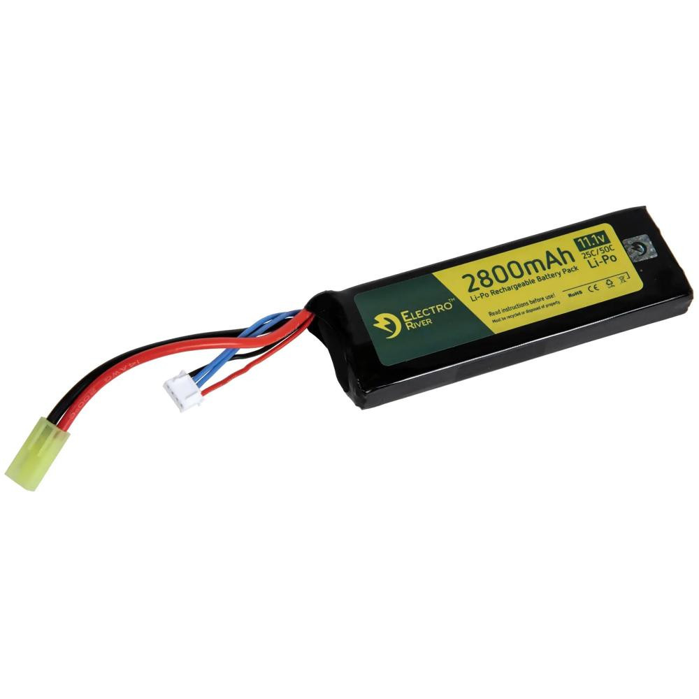 ASG Акумулятор   Li-Po 11,1V 2800 mAh 25/50C - Tamiya малий (ELR-06-035551) - зображення 1