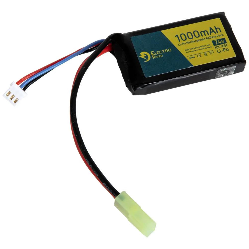 ASG Акумуляторр   Li-Po 7,4V 1000mAh 30/60C - T-connect (ELR-06-035554) - зображення 1