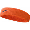 Nike Пов'язка на голову  Swoosh Headband Team Orange/College Navy OSFM (N.000.1544.804.OS) (887791367297) - зображення 1