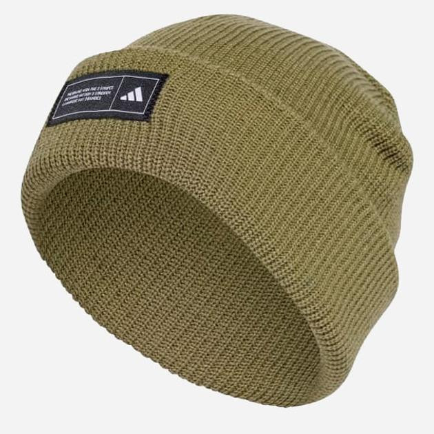 Adidas Шапка  Ess Beanie Cuff IY5257 56 Зелена (4067896830315) - зображення 1