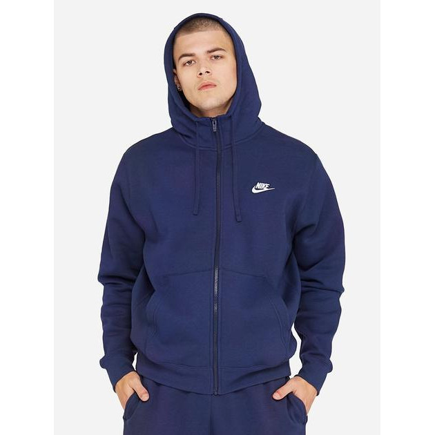 Nike Толстовка  M Nsw Club Hoodie Fz Bb BV2645-410 XL Темно-синяя (193147703023) - зображення 1