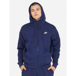   Nike Толстовка  M Nsw Club Hoodie Fz Bb BV2645-410 XL Темно-синяя (193147703023)