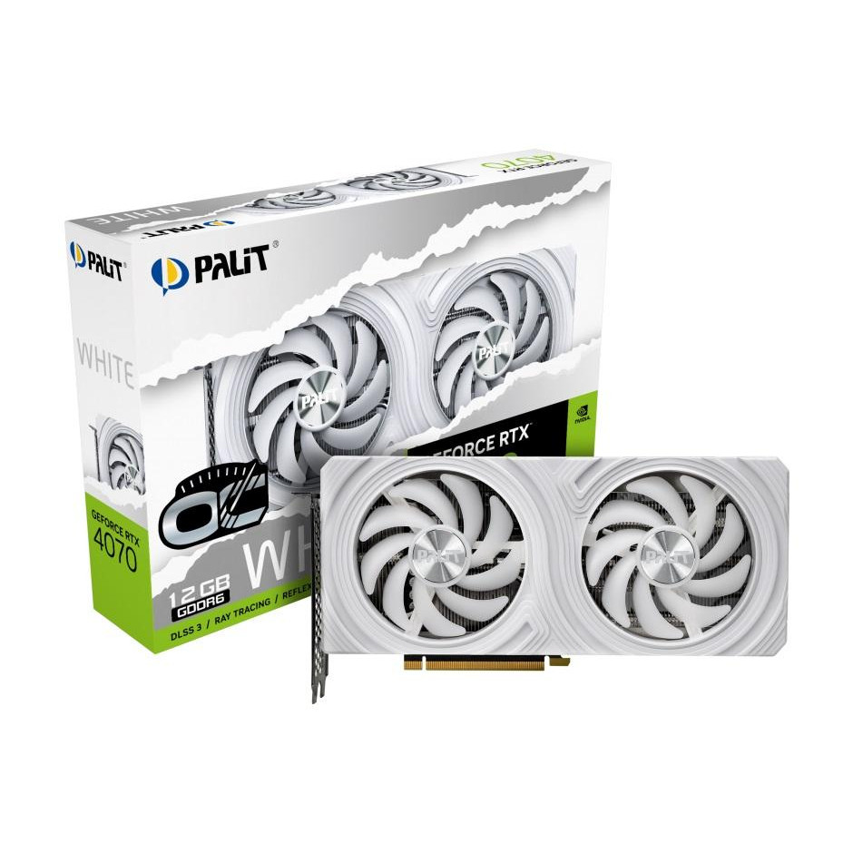 Palit GeForce RTX 4070 12GB White OC (NE64070S19K9-1048L) - зображення 1