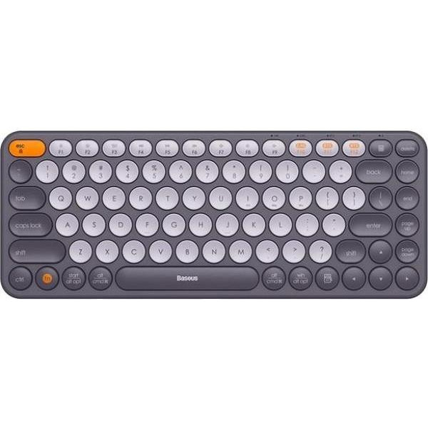 Baseus Wireless Tri-Mode Keyboard K01A Silver (B00955503833-00) - зображення 1